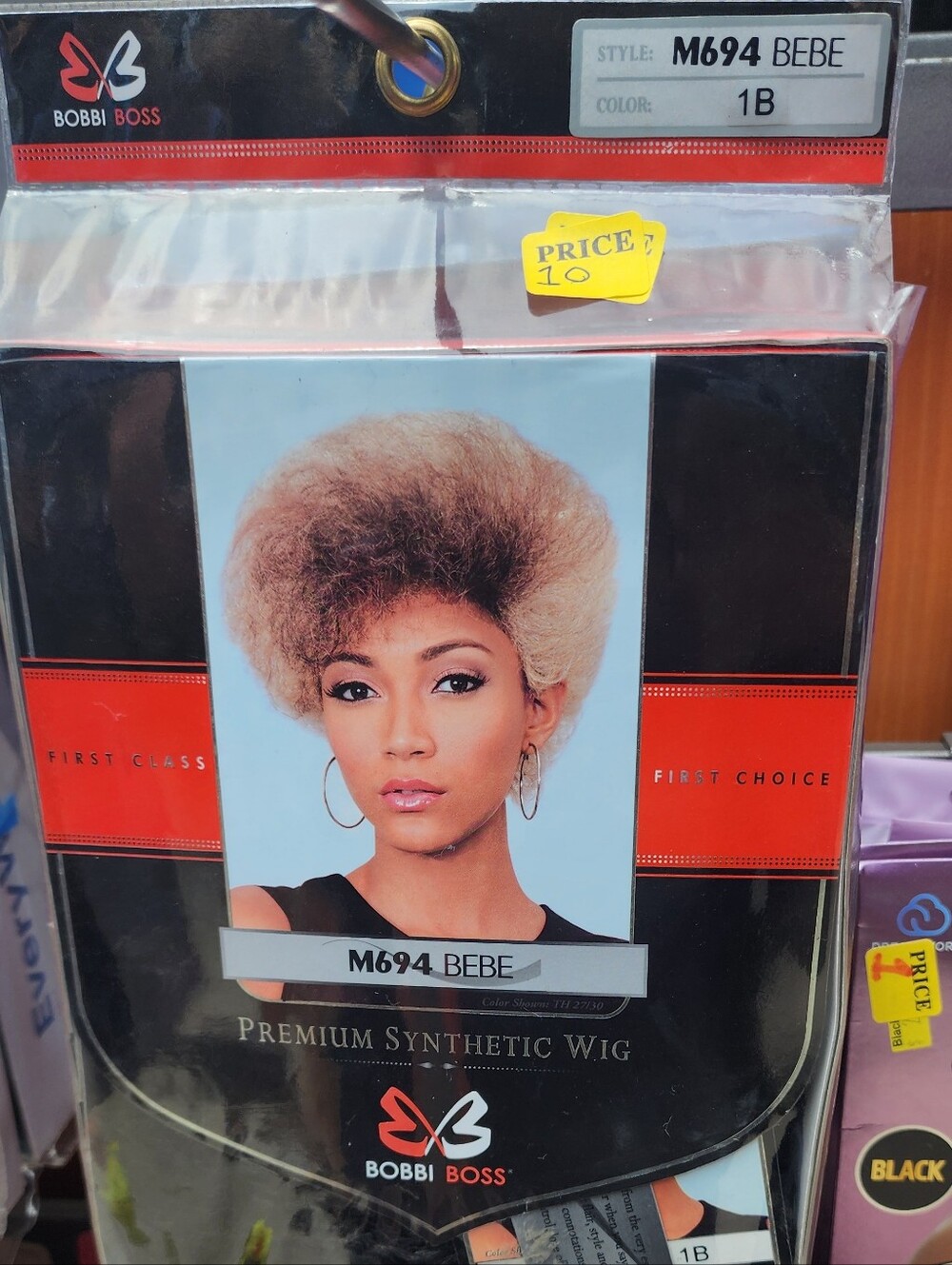Bobbi Boss M694 Bebe Synthetic Wig - 1B Black
